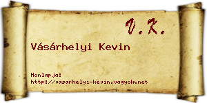 Vásárhelyi Kevin névjegykártya